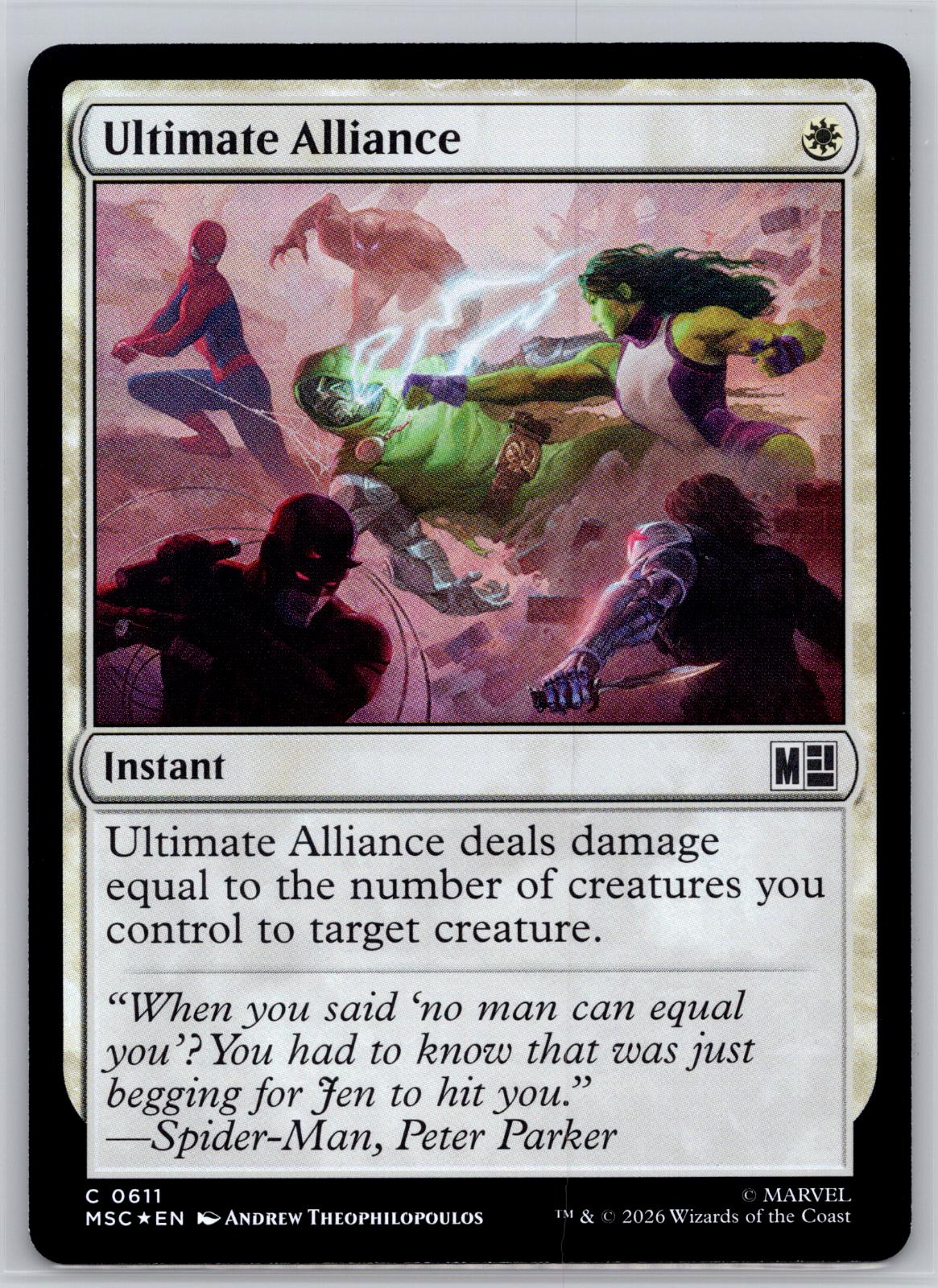 Ultimate Alliance Commander: Marvel Super Heroes Magic: The Gathering Foil NM