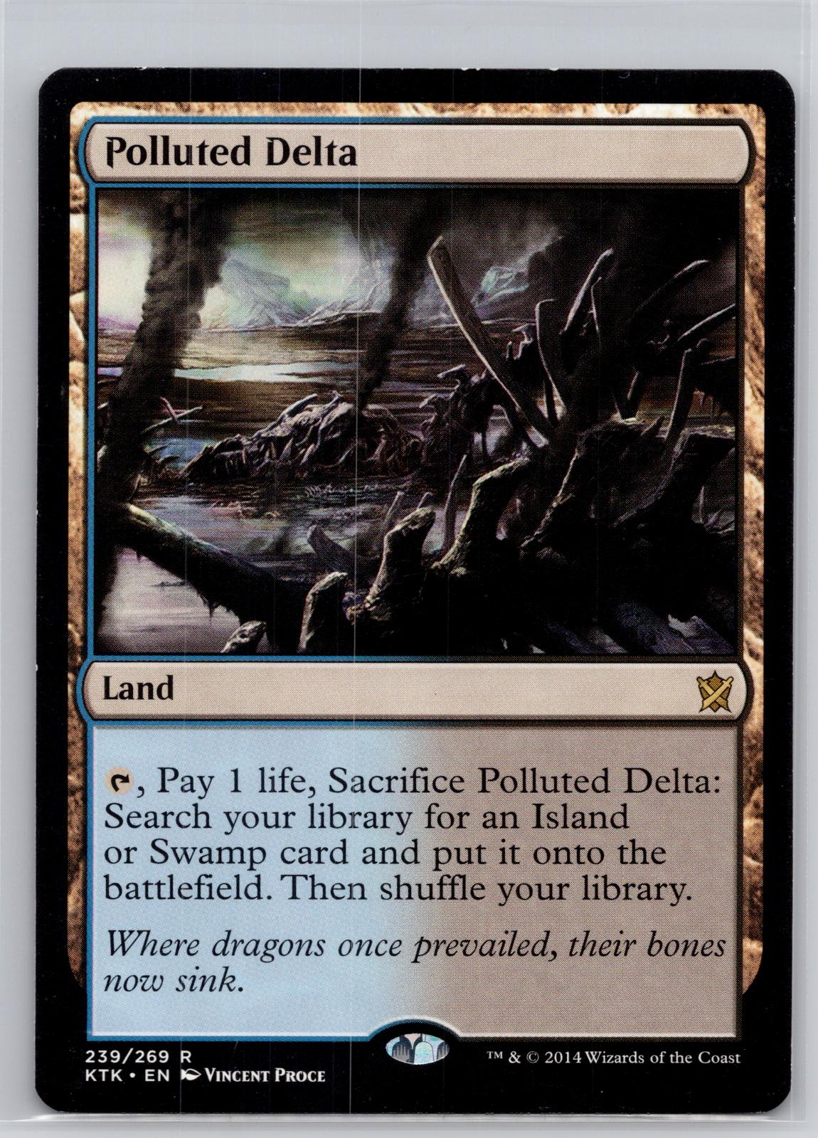 Polluted Delta Khans of Tarkir Magic: The Gathering Near Mint