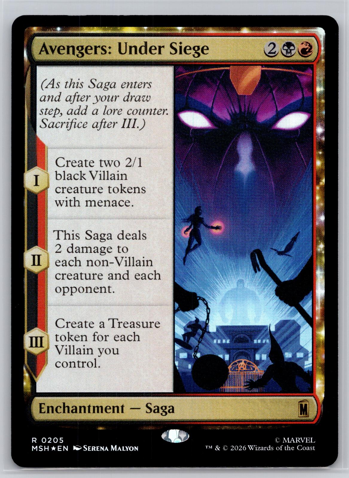 Avengers: Under Siege Marvel Super Heroes Magic: The Gathering Foil Near Mint