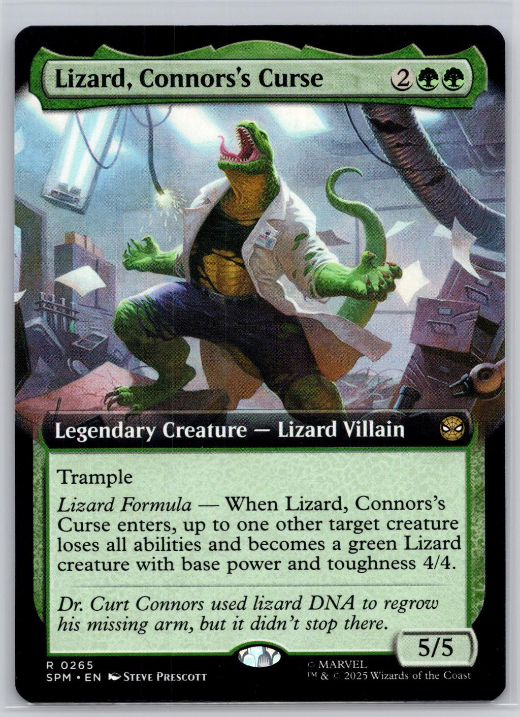 Lizard, Connors's Curse (Extended Art) Marvel's Spider-Man M:TG NM