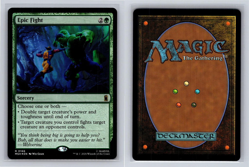 Epic Fight Marvel Super Heroes Magic: The Gathering Foil Near Mint