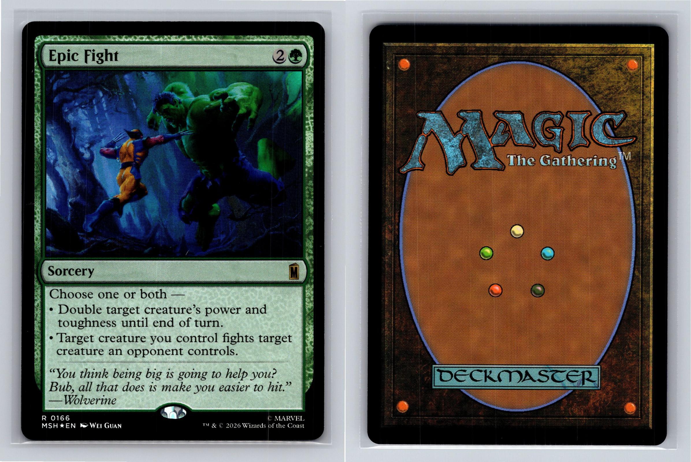 Epic Fight Marvel Super Heroes Magic: The Gathering Foil Near Mint