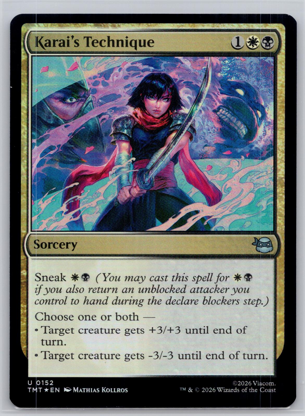 Karai's Technique Teenage Mutant Ninja Turtles Magic: The Gathering Foil NM