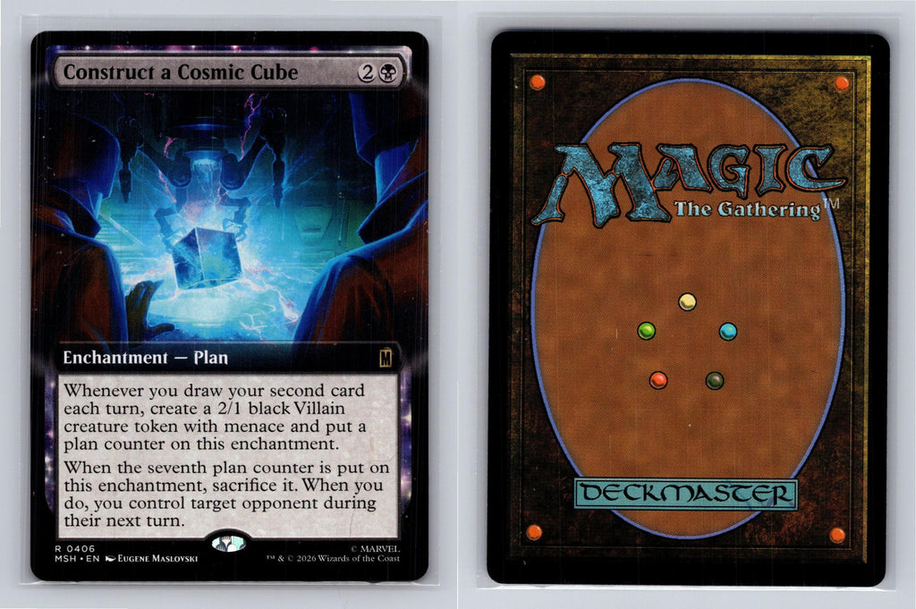 Construct a Cosmic Cube (Extended Art) Marvel Super Heroes MtG NM