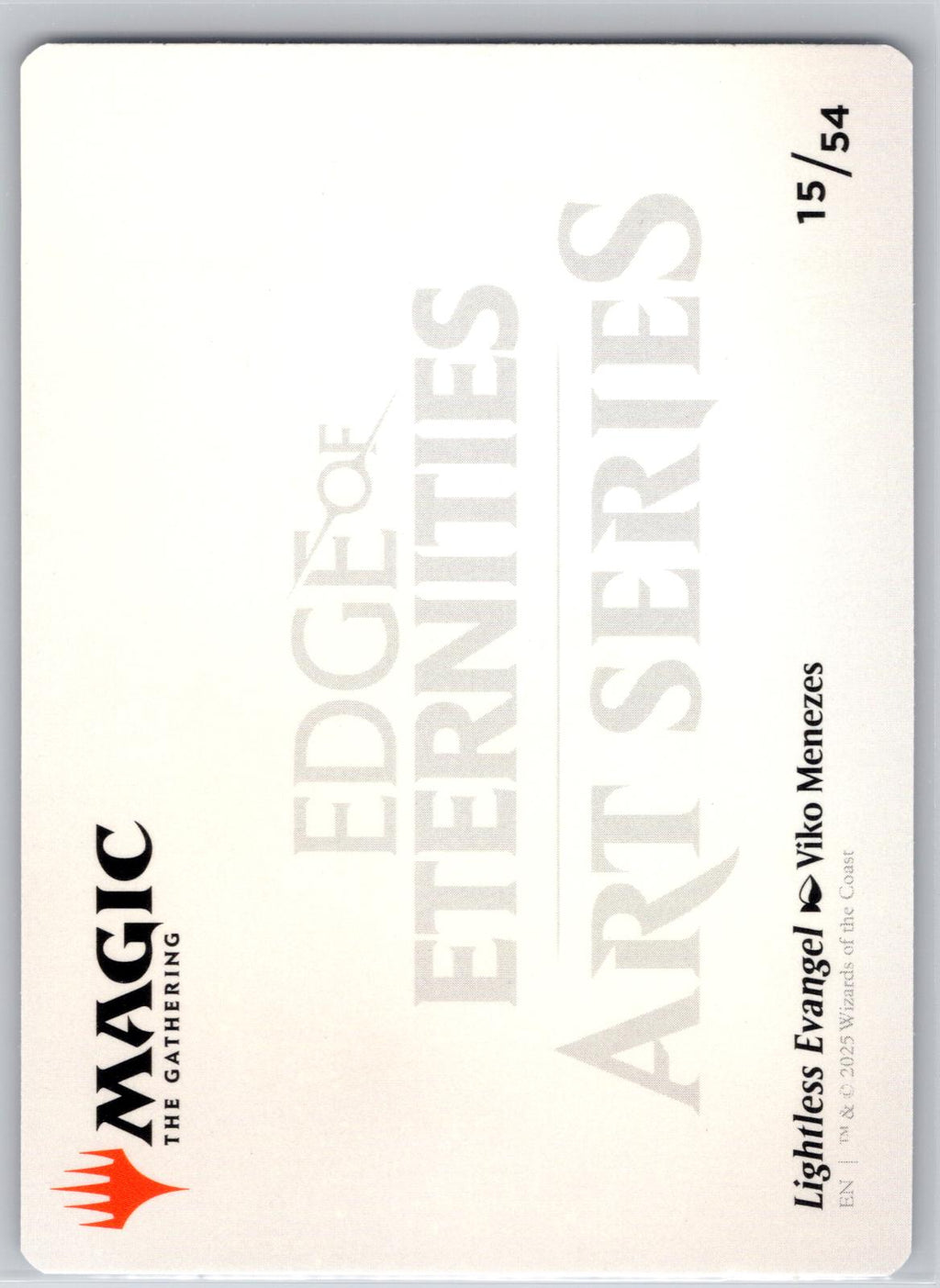 Lightless Evangel Art Card Art Series:Edge of Eternities Magic: The Gathering NM