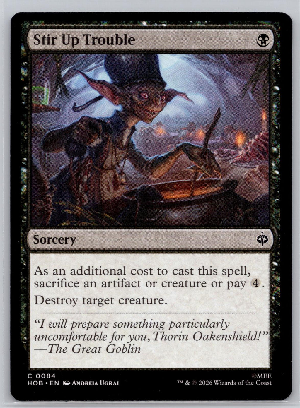 Stir Up Trouble The Hobbit Magic: The Gathering Near Mint