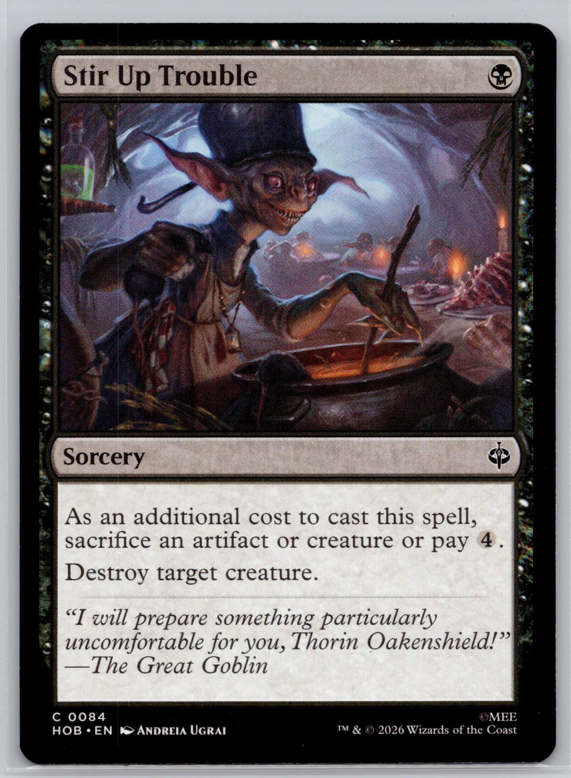 Stir Up Trouble The Hobbit Magic: The Gathering Near Mint