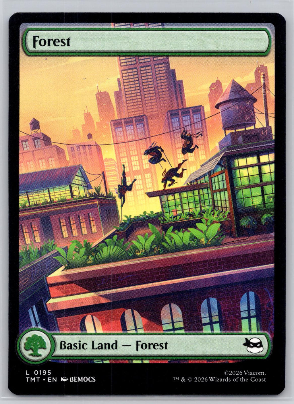 Forest (0195) Teenage Mutant Ninja Turtles Magic: The Gathering Near Mint