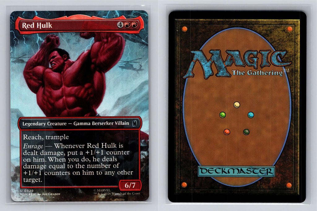 Red Hulk (Borderless) Marvel Super Heroes Magic: The Gathering Foil Near Mint
