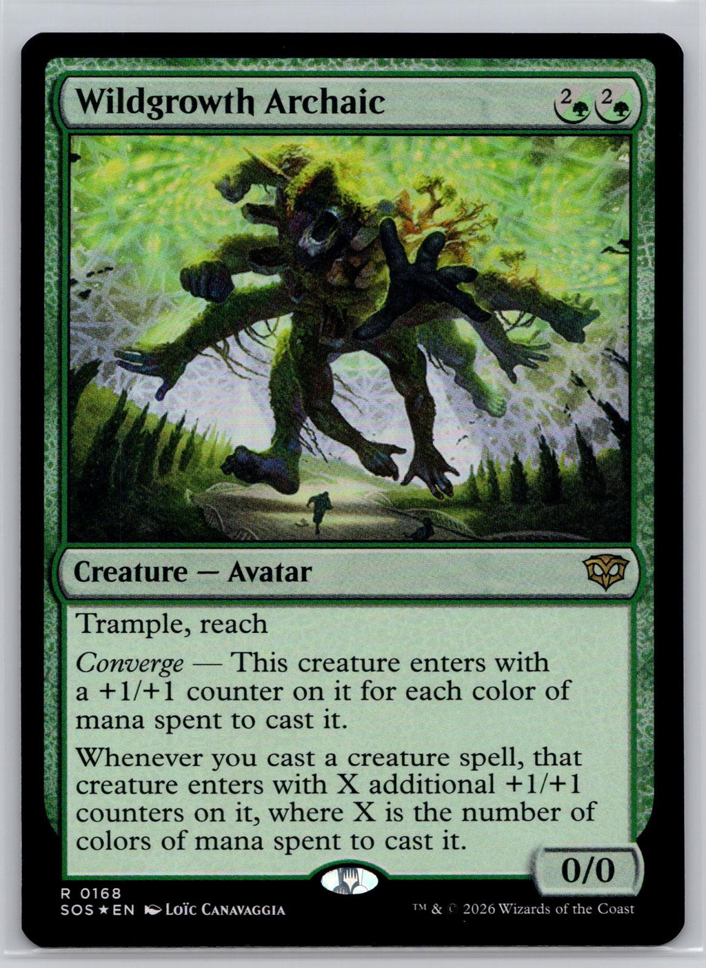 Wildgrowth Archaic Secrets of Strixhaven Magic: The Gathering Foil Near Mint