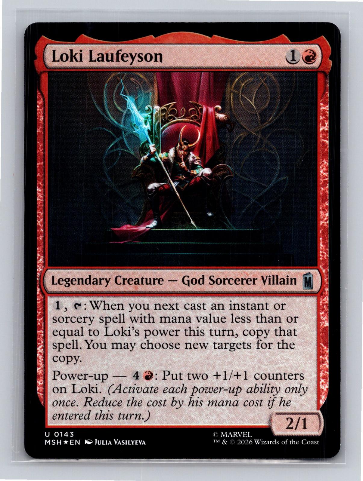 Loki Laufeyson Marvel Super Heroes Magic: The Gathering Foil Near Mint