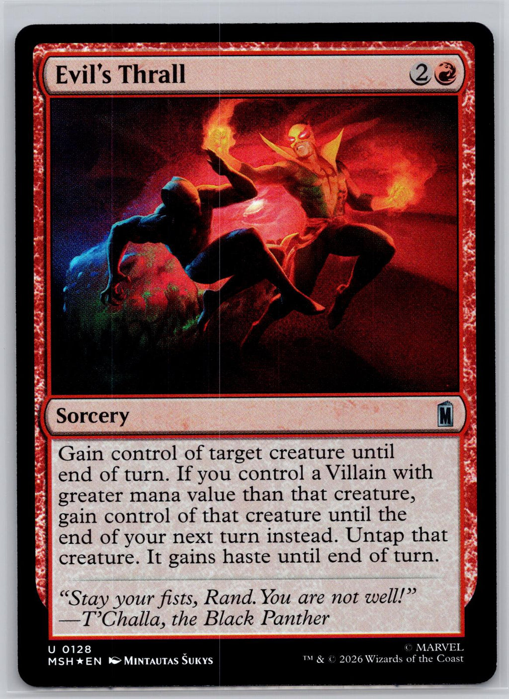 Evil's Thrall Marvel Super Heroes Magic: The Gathering Foil Near Mint