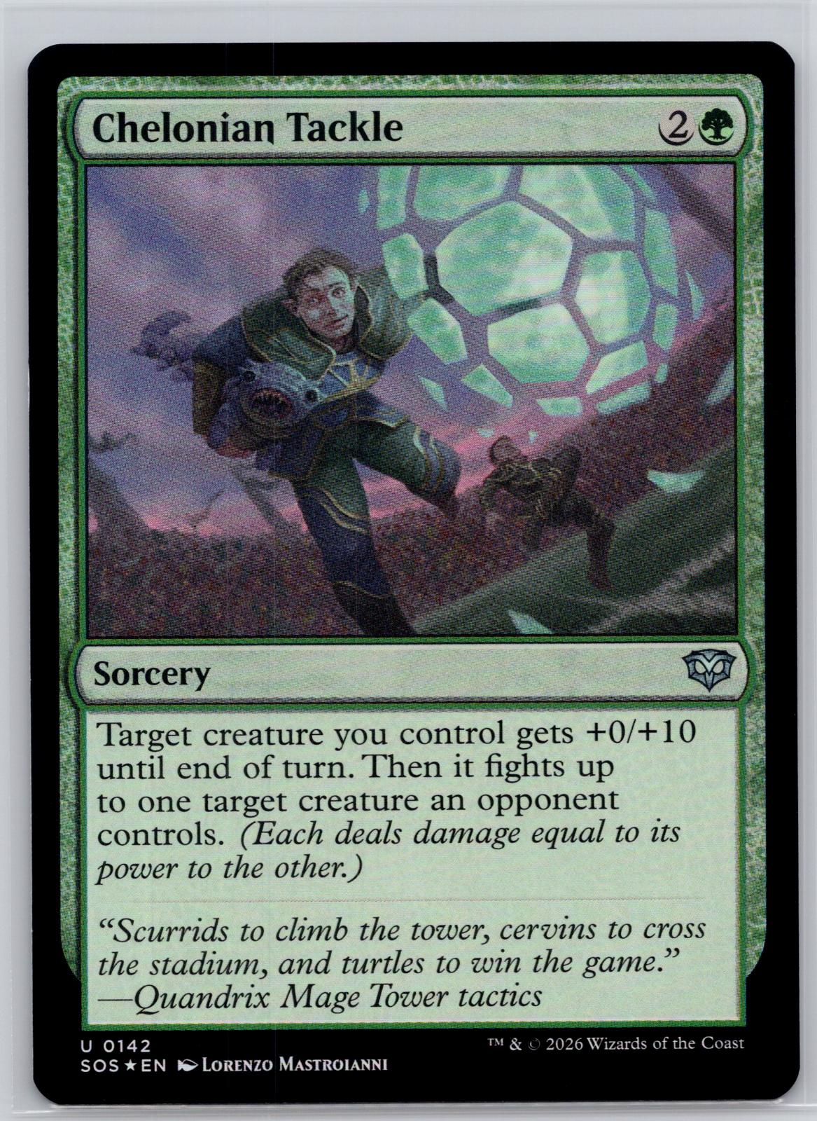 Chelonian Tackle Secrets of Strixhaven Magic: The Gathering Foil Near Mint