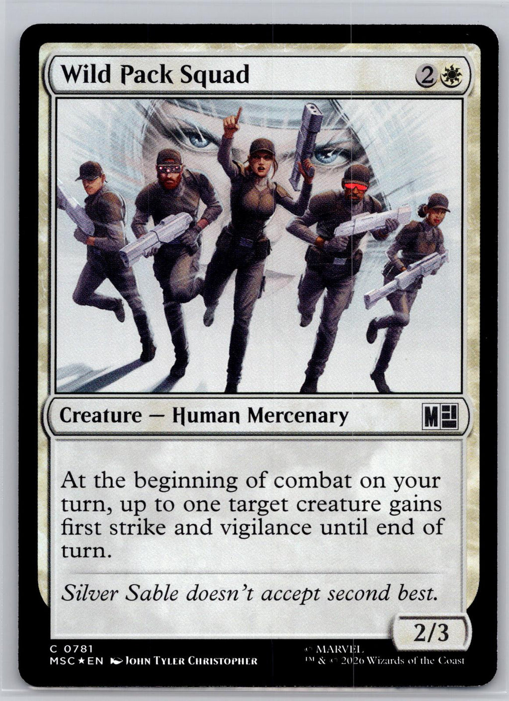 Wild Pack Squad Commander: Marvel Super Heroes Magic: The Gathering Foil NM