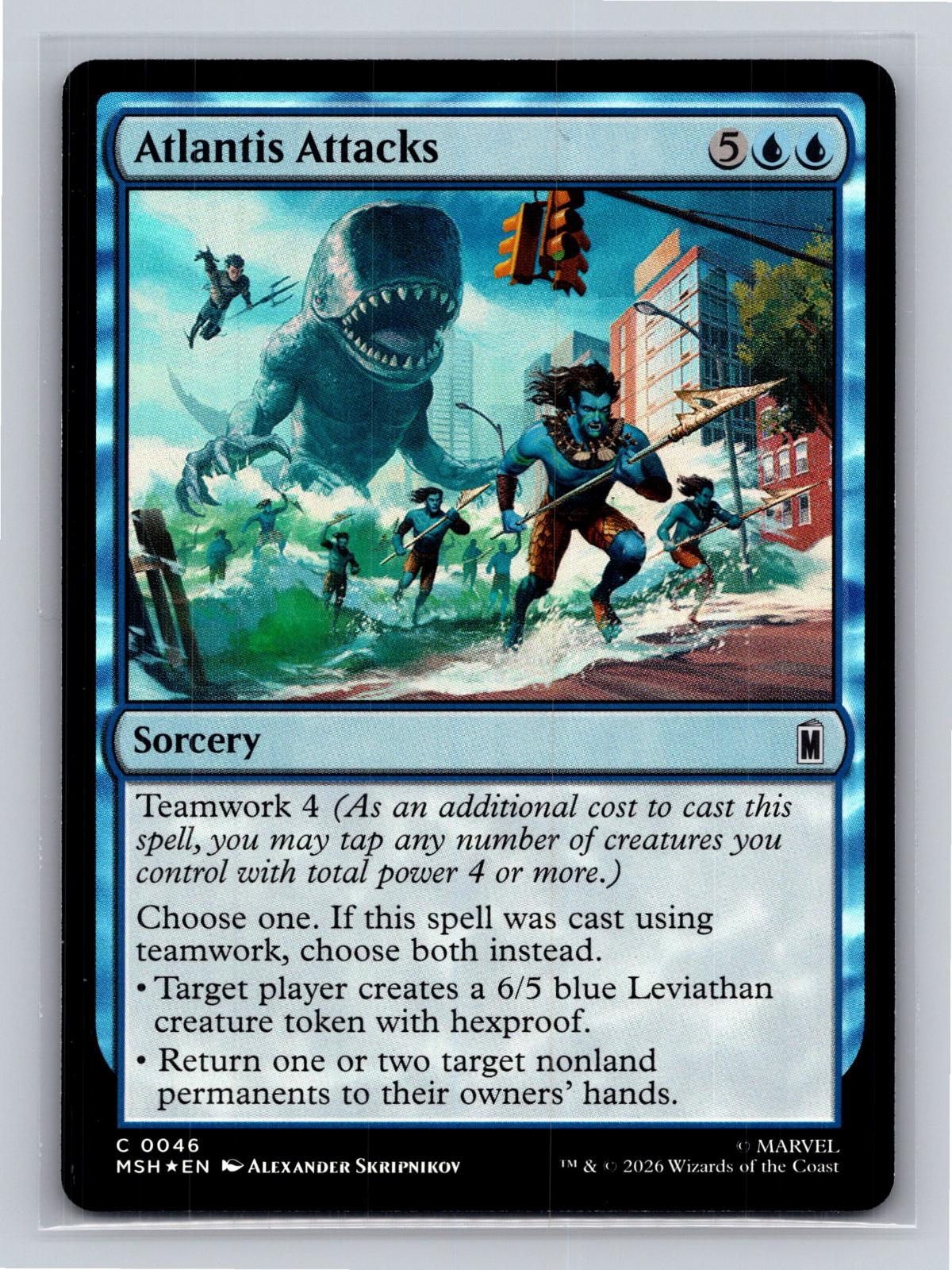 Atlantis Attacks Marvel Super Heroes Magic: The Gathering Foil Near Mint