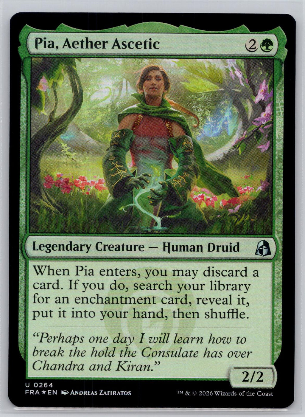 Pia, Aether Ascetic Reality Fracture Magic: The Gathering Foil Near Mint