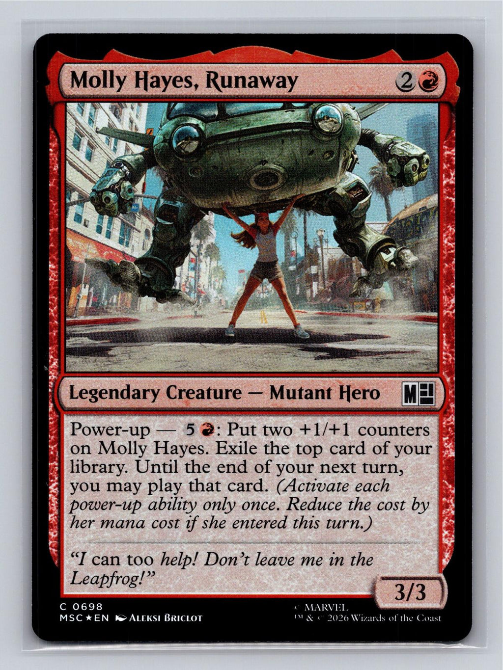 Molly Hayes, Runaway Commander: Marvel Super Heroes Magic: The Gathering Foil NM