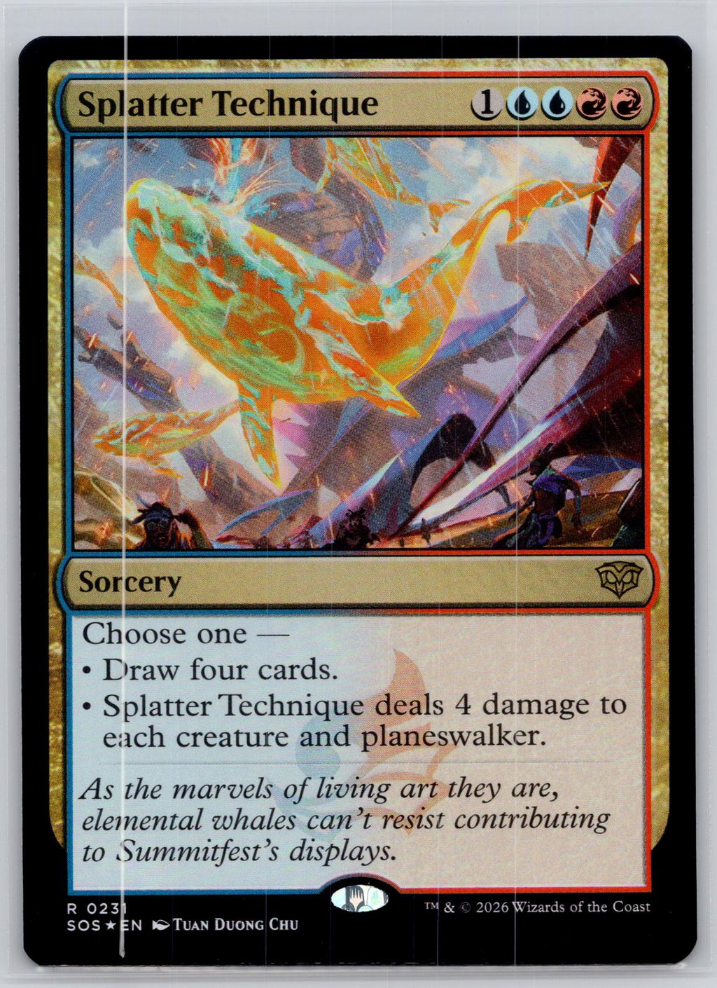Splatter Technique Secrets of Strixhaven Magic: The Gathering Foil Near Mint