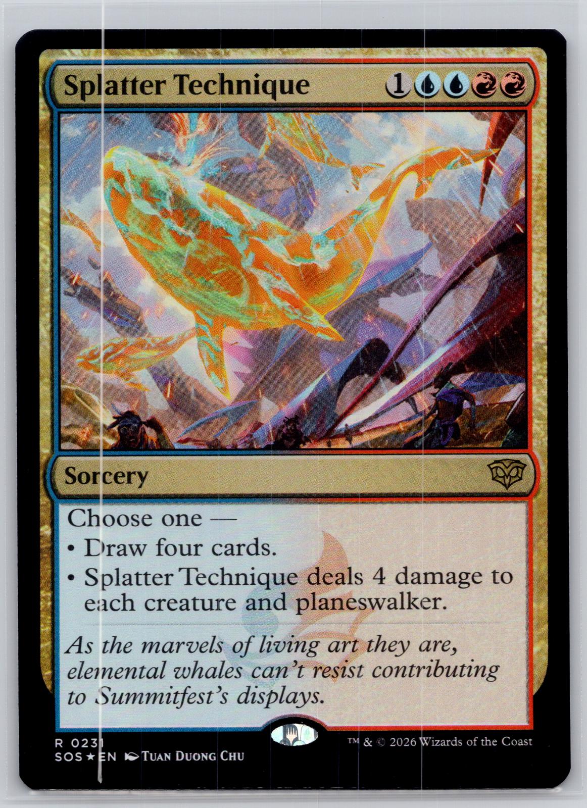 Splatter Technique Secrets of Strixhaven Magic: The Gathering Foil Near Mint