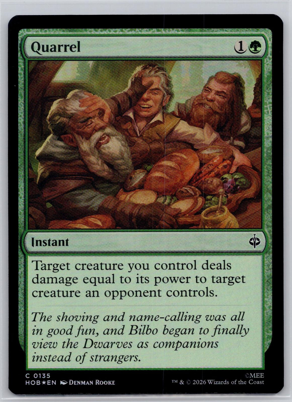 Quarrel The Hobbit Magic: The Gathering Foil Near Mint