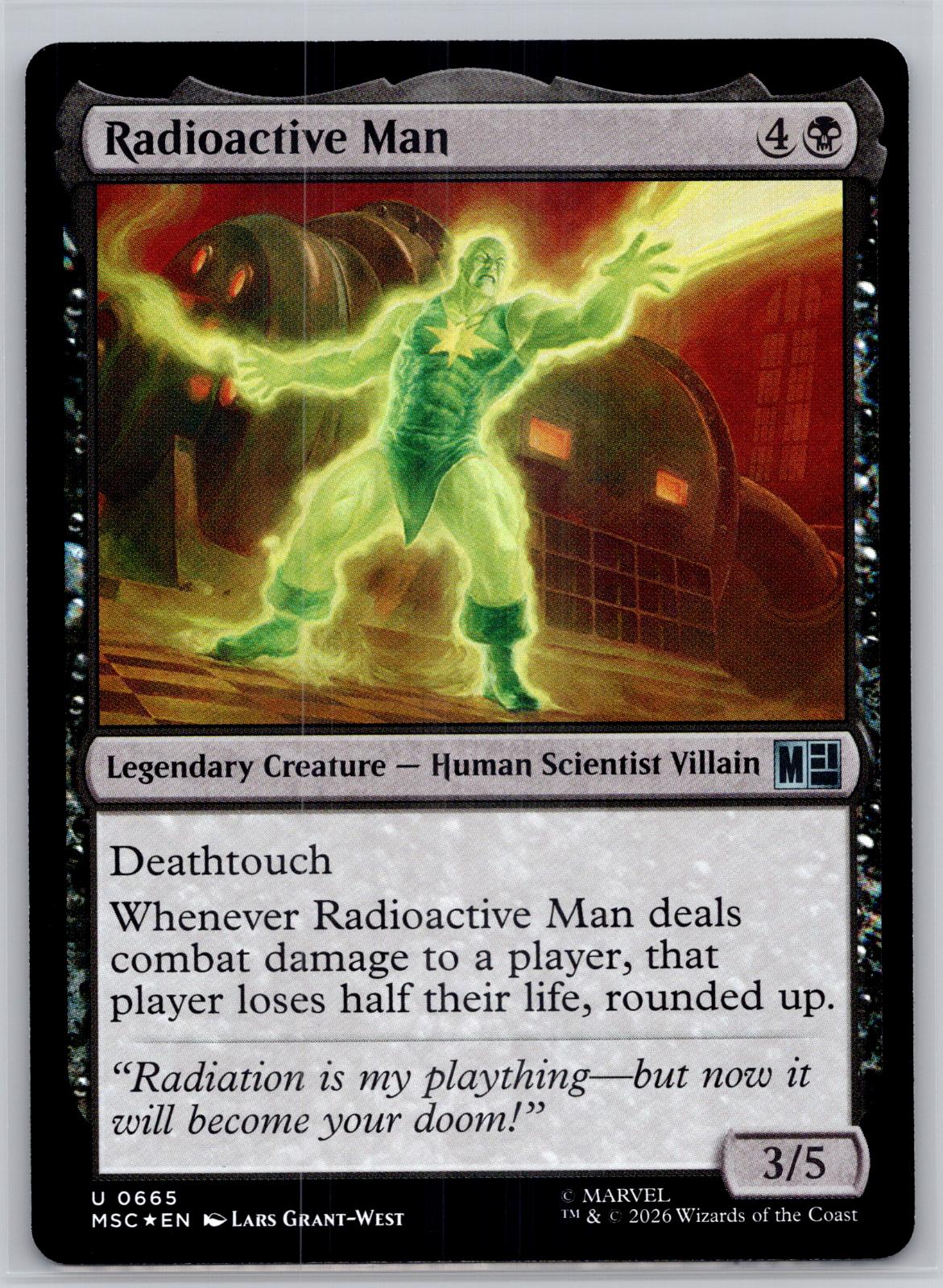 Radioactive Man Commander: Marvel Super Heroes Magic: The Gathering Foil NM