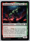 Abomination, Terrifying Titan Marvel Super Heroes Magic: The Gathering Foil NM