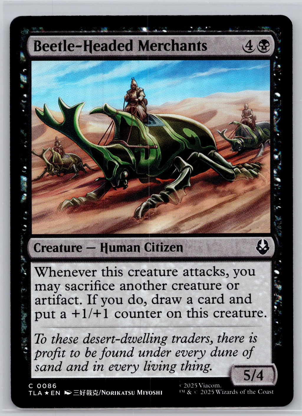 Beetle-Headed Merchants Avatar: The Last Airbender Magic: The Gathering Foil NM