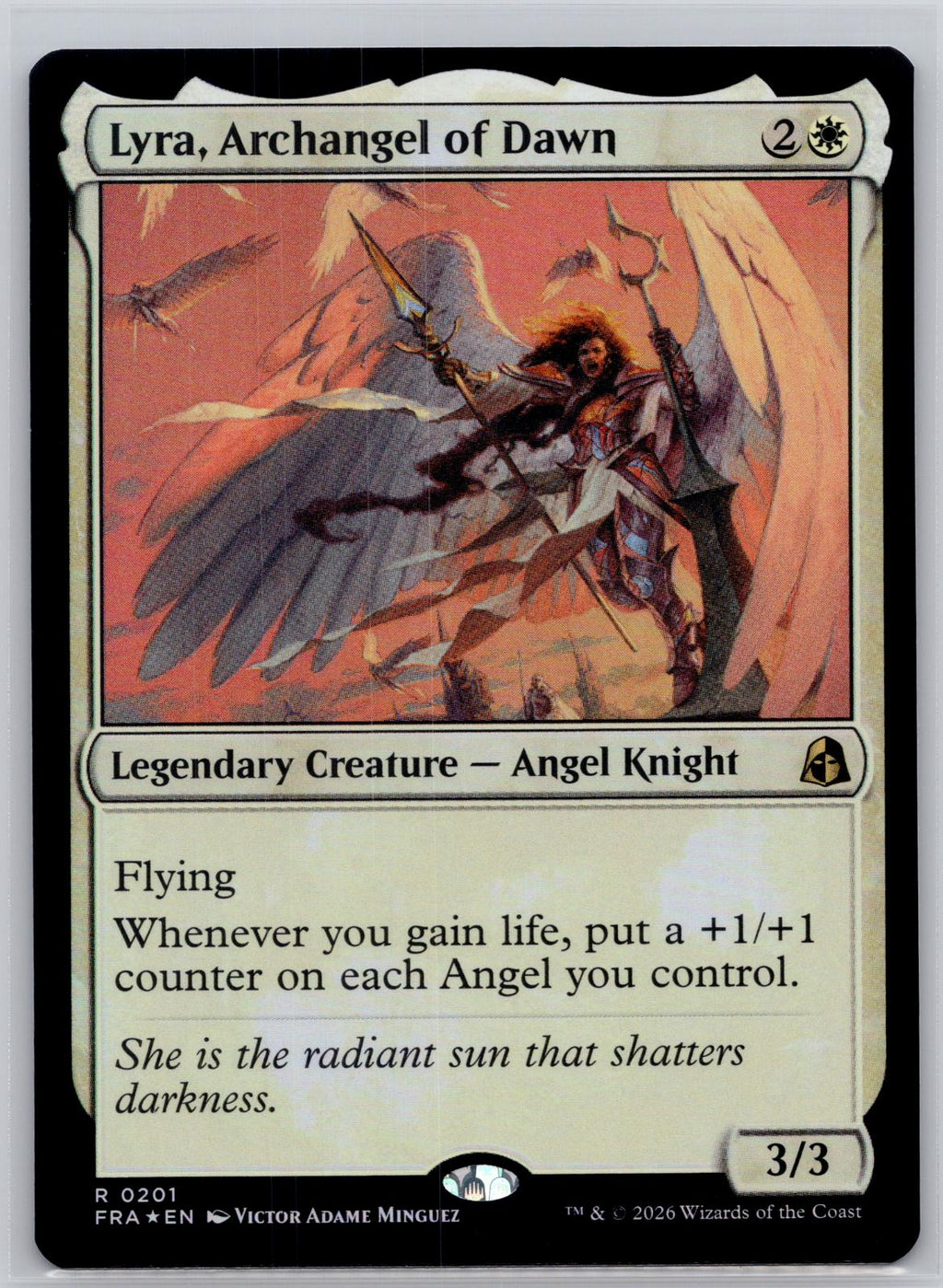 Lyra, Archangel of Dawn Reality Fracture Magic: The Gathering Foil Near Mint