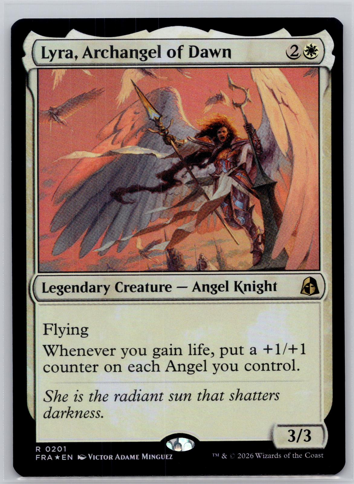 Lyra, Archangel of Dawn Reality Fracture Magic: The Gathering Foil Near Mint