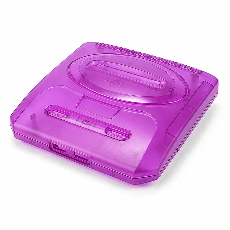 Replacement Console Shell for Sega Genesis 2 - Clear Purple