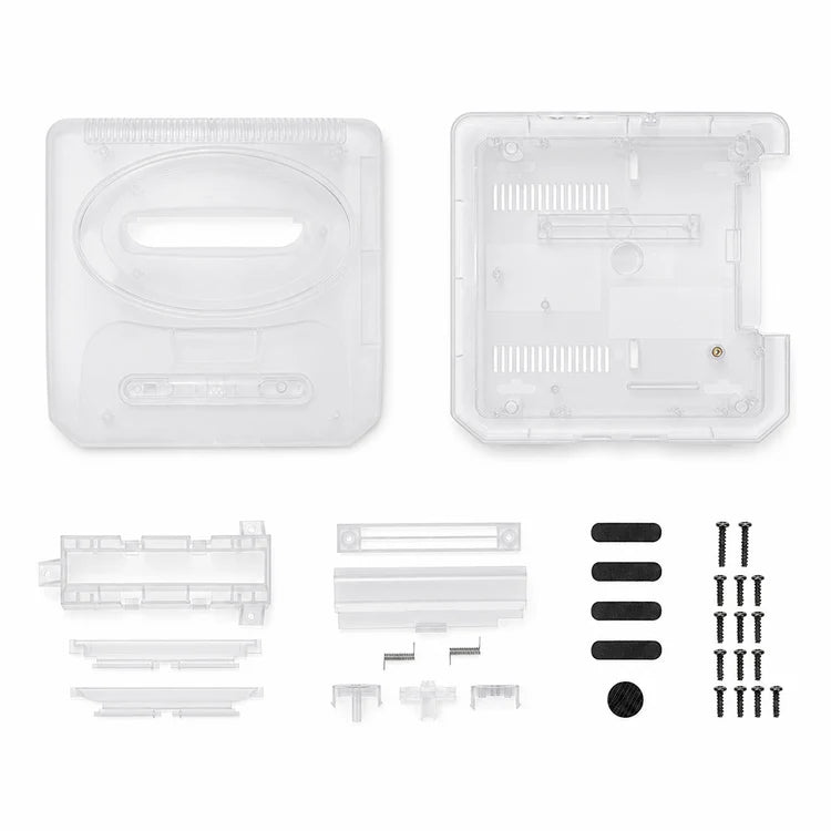 Replacement Console Shell for Sega Genesis 2 - Clear White