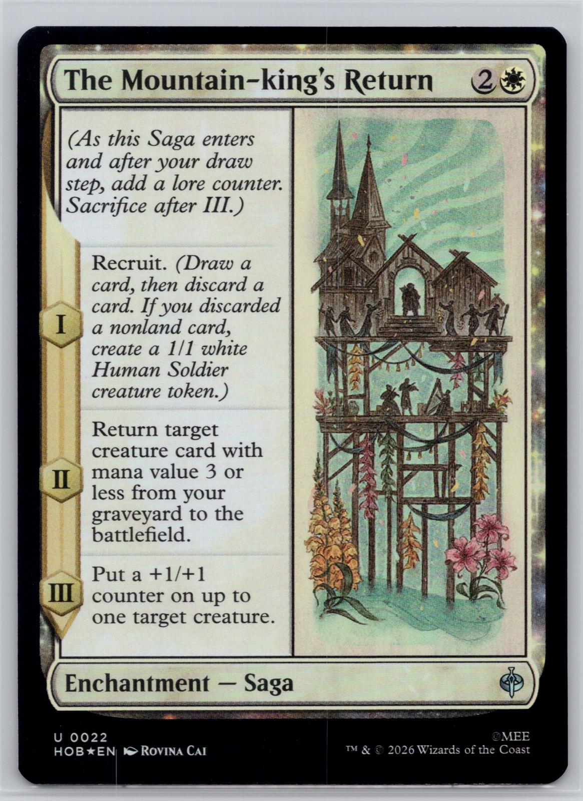 The Mountain-king's Return The Hobbit Magic: The Gathering Foil Near Mint