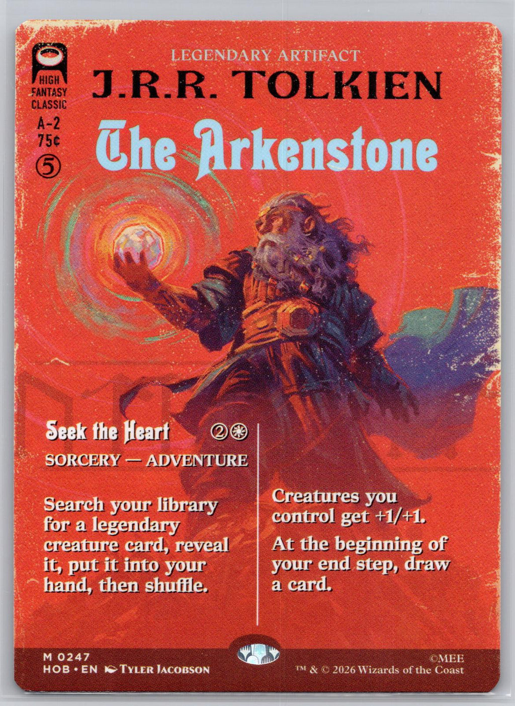 The Arkenstone (Borderless) The Hobbit Magic: The Gathering Near Mint