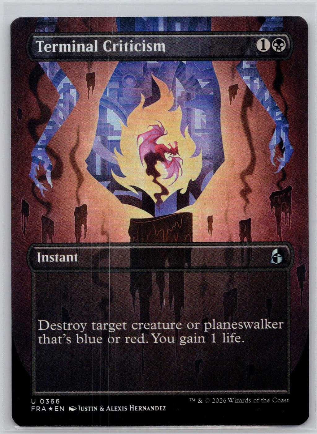 Terminal Criticism (Borderless) Reality Fracture Magic: The Gathering Foil NM