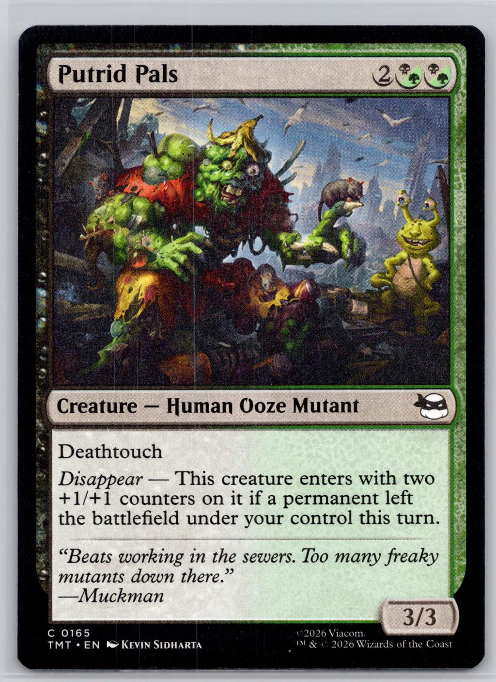 Putrid Pals Teenage Mutant Ninja Turtles Magic: The Gathering Near Mint
