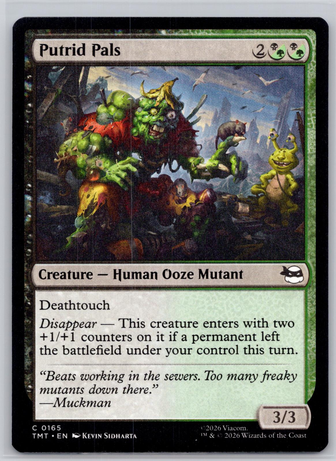 Putrid Pals Teenage Mutant Ninja Turtles Magic: The Gathering Near Mint