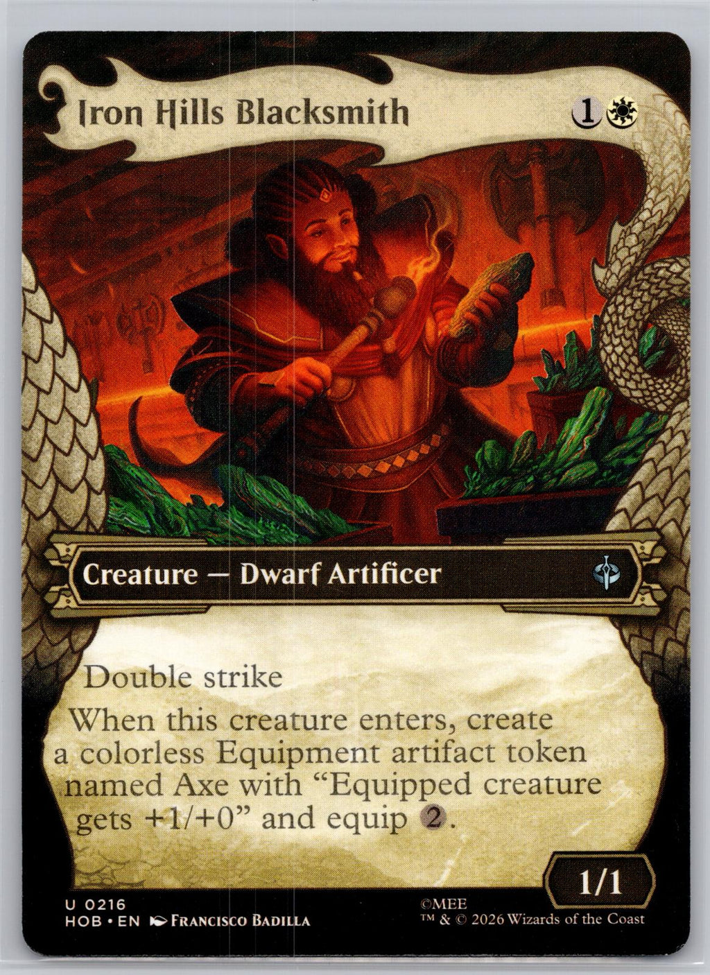 Iron Hills Blacksmith (Showcase) The Hobbit Magic: The Gathering Near Mint