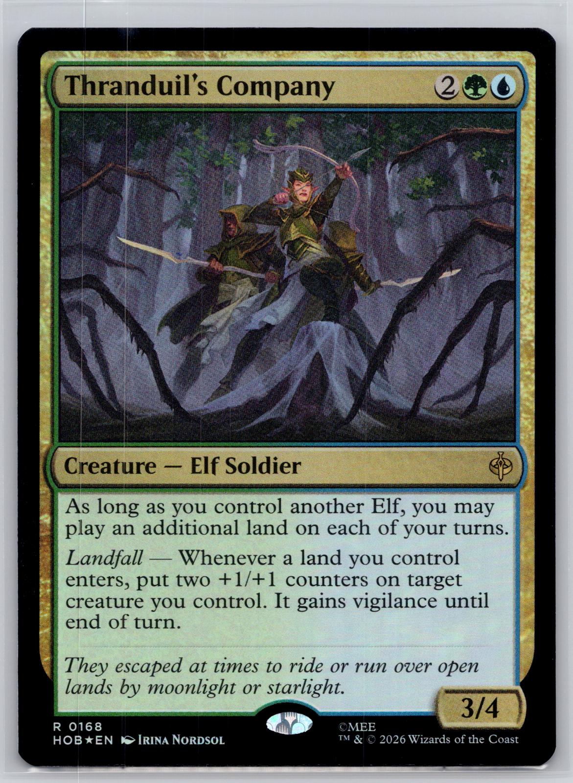 Thranduil's Company The Hobbit Magic: The Gathering Foil Near Mint