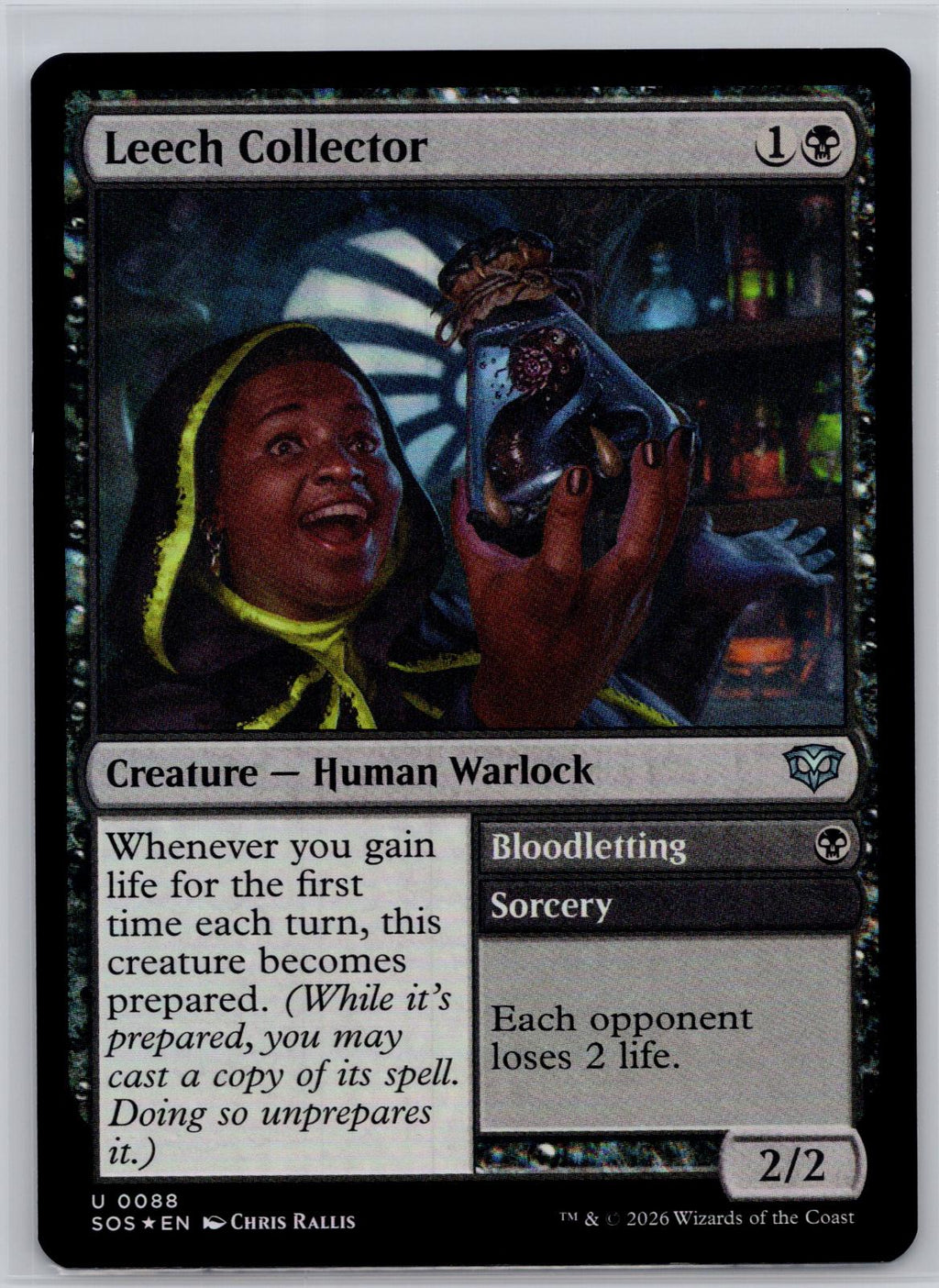 Leech Collector Secrets of Strixhaven Magic: The Gathering Foil Near Mint