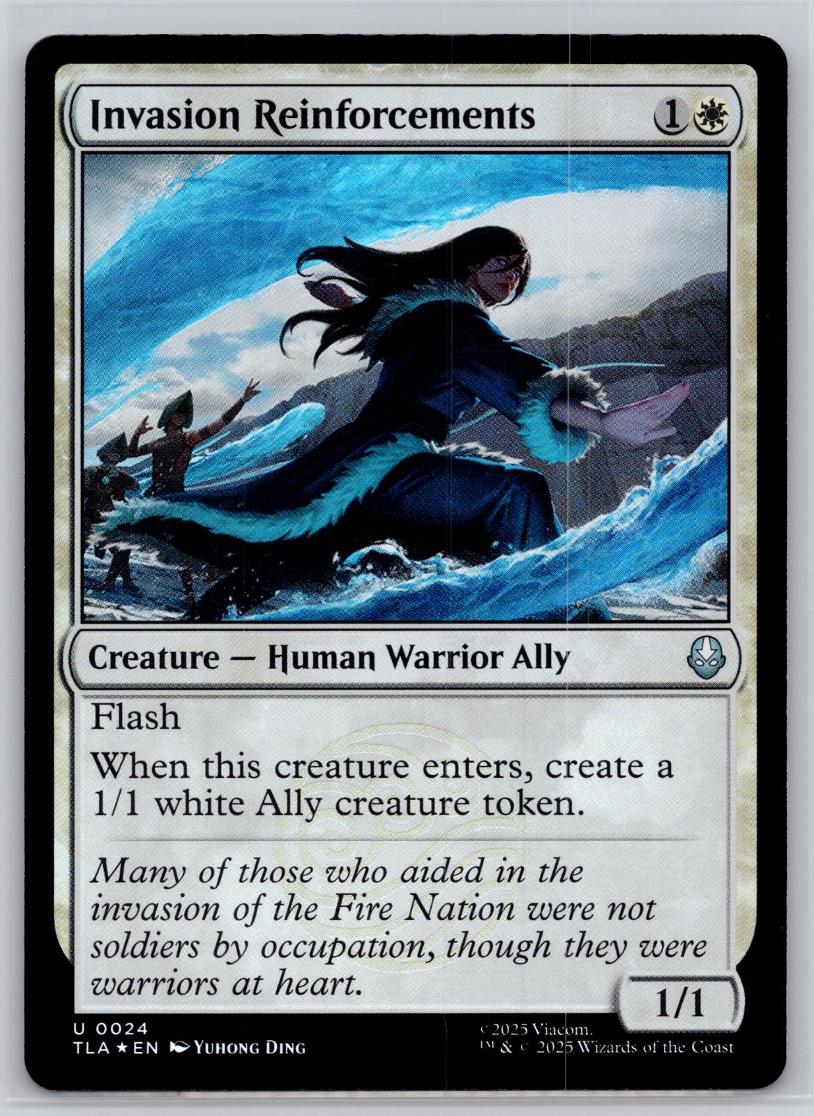 Invasion Reinforcements Avatar: The Last Airbender Magic: The Gathering Foil NM