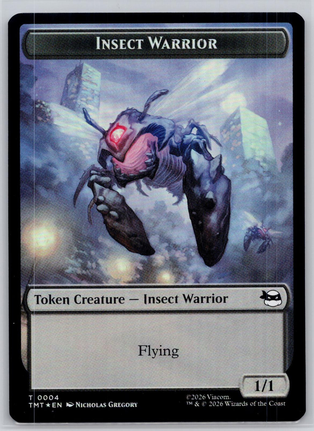 Insect Warrior // Food 2-Sided Token Teenage Mutant Ninja Turtles M:TG Foil NM