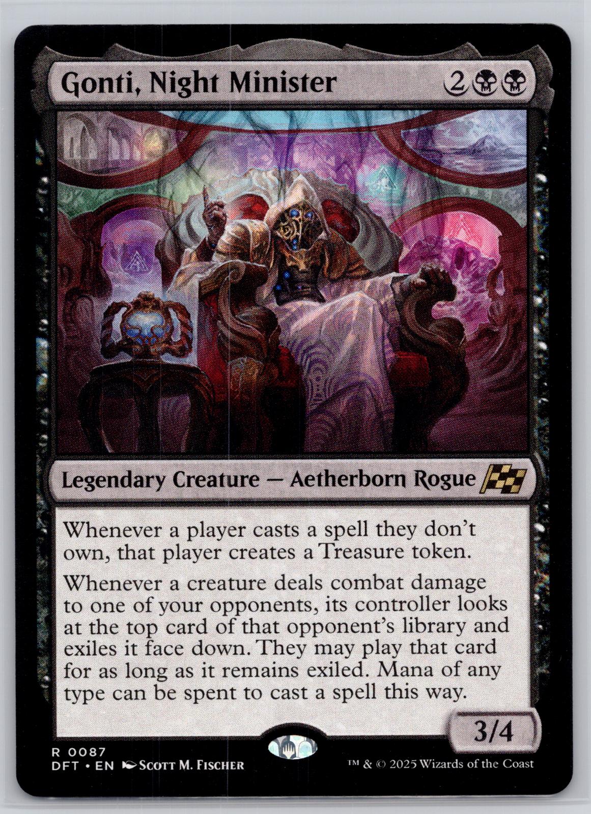 Gonti, Night Minister Aetherdrift Magic: The Gathering Near Mint