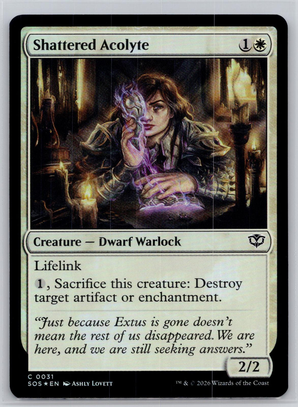 Shattered Acolyte Secrets of Strixhaven Magic: The Gathering Foil Near Mint