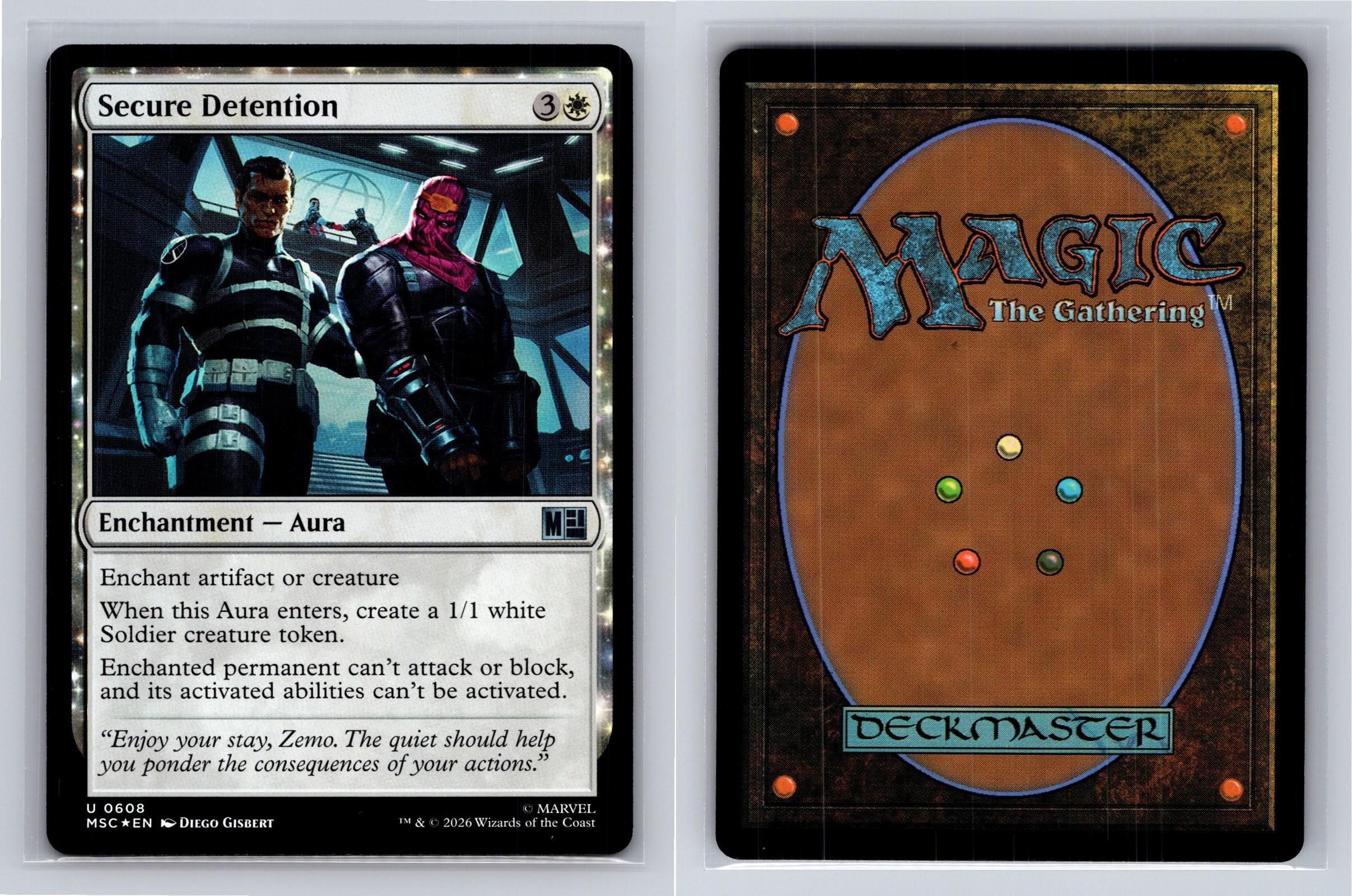 Secure Detention Commander: Marvel Super Heroes Mtg Foil NM