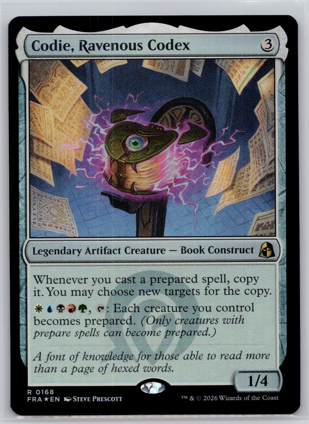 Codie, Ravenous Codex Reality Fracture Magic: The Gathering Foil Near Mint