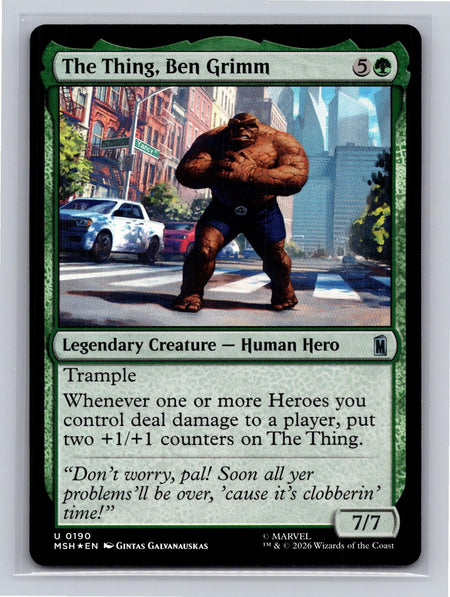 The Thing, Ben Grimm Marvel Super Heroes Magic: The Gathering Foil Near Mint