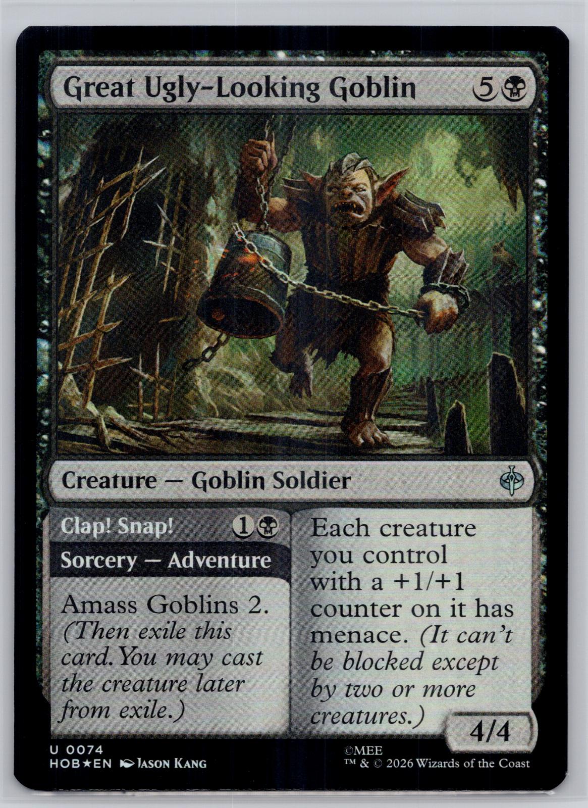 Great Ugly-Looking Goblin The Hobbit Magic: The Gathering Foil Near Mint