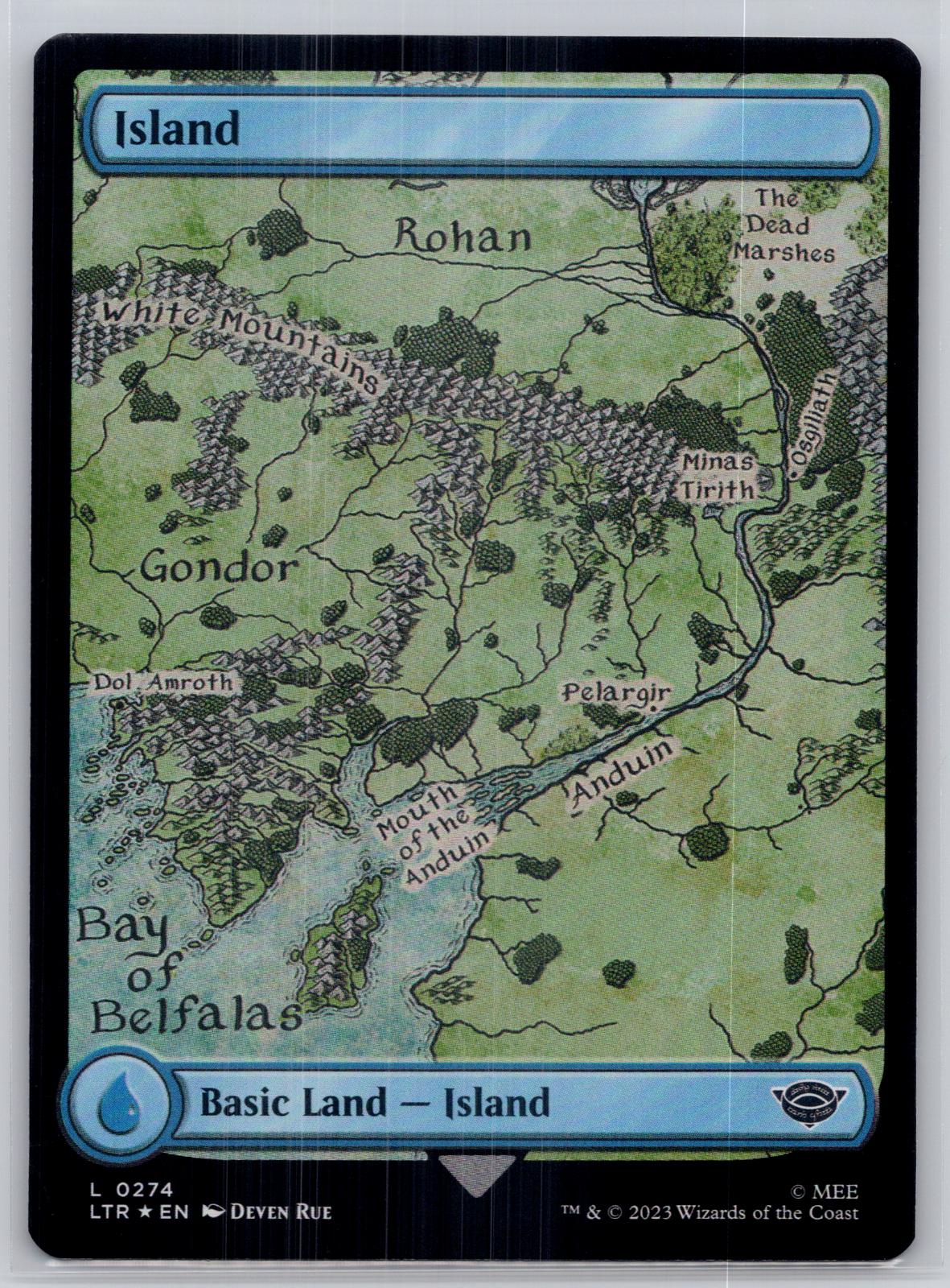 Island (0274) The Lord of the Rings: Tales of Middle-earth M:TG Foil NM