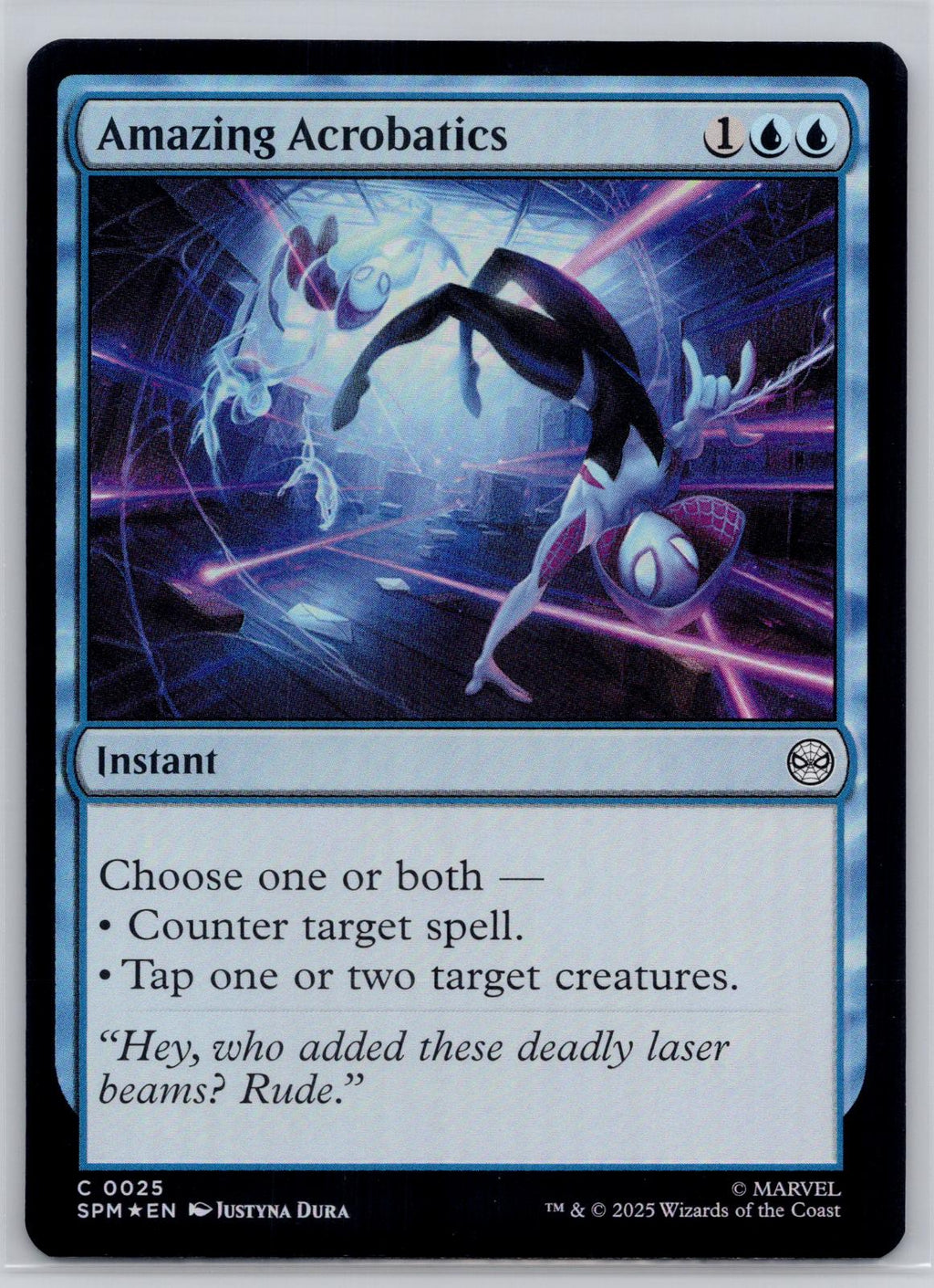 Amazing Acrobatics Marvel's Spider-Man Magic: The Gathering Foil Near Mint