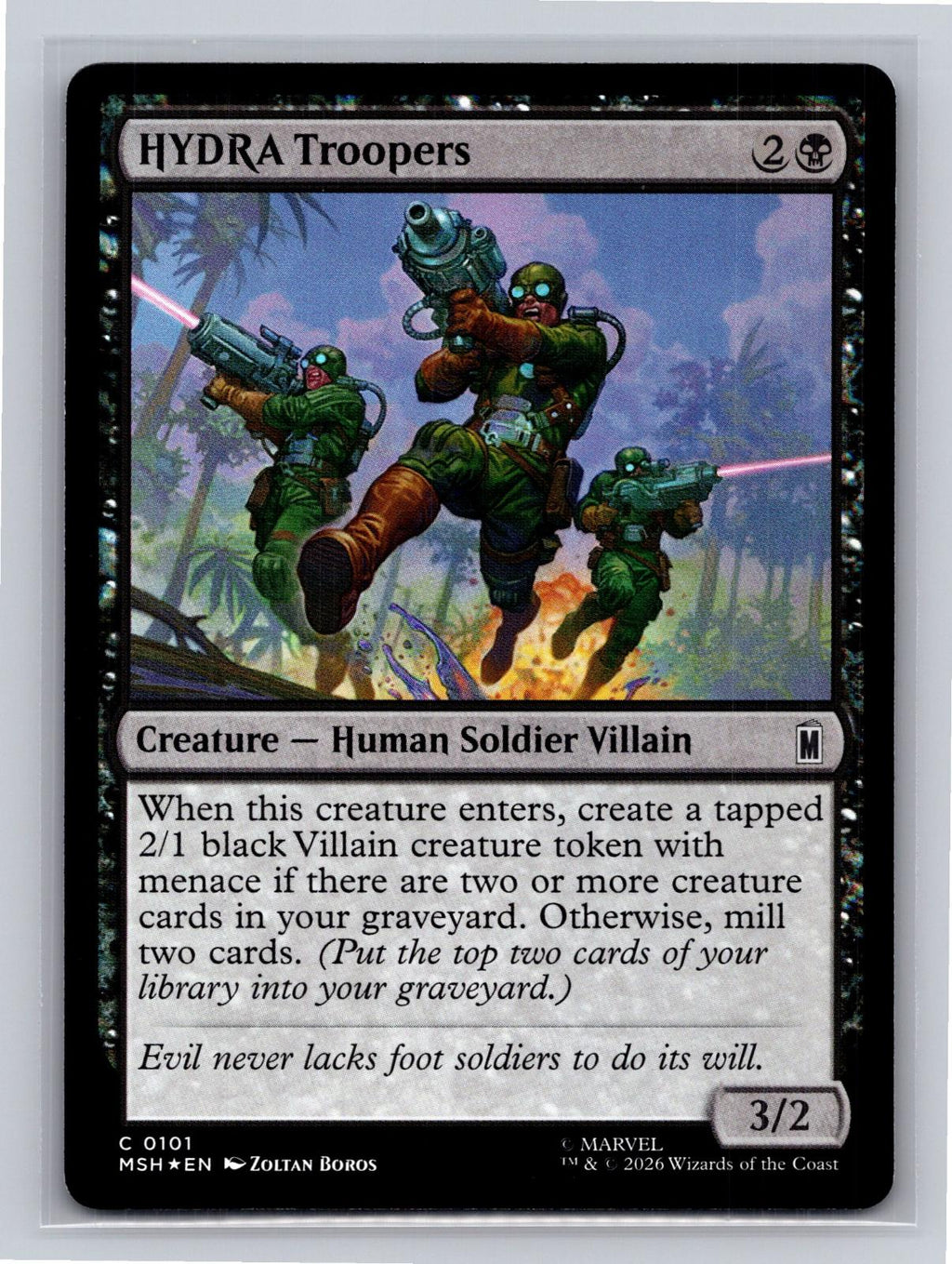 HYDRA Troopers Marvel Super Heroes Magic: The Gathering Foil Near Mint